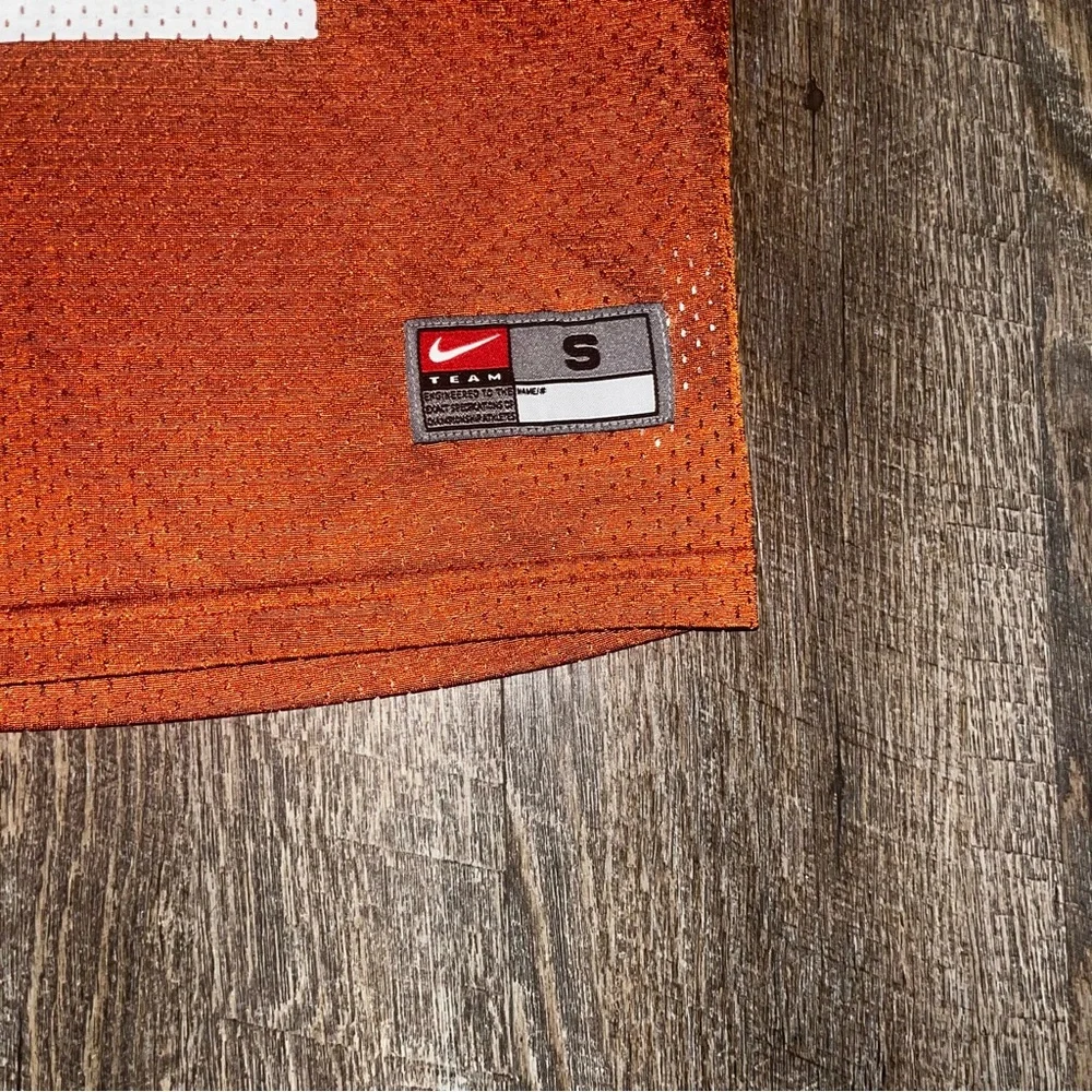 VTG Texas Longhorns‎ Jersey S 8/10 Burnt Orange NCAA Football #12 Mesh Nike KIDS